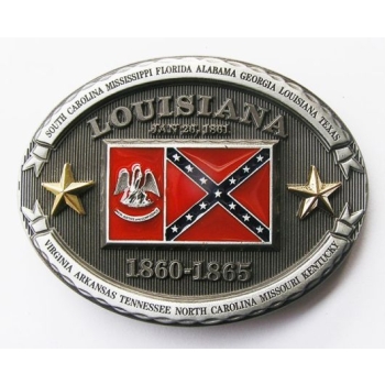 LOUISIANA REBEL flaga USA stany klamra (id: 2006)